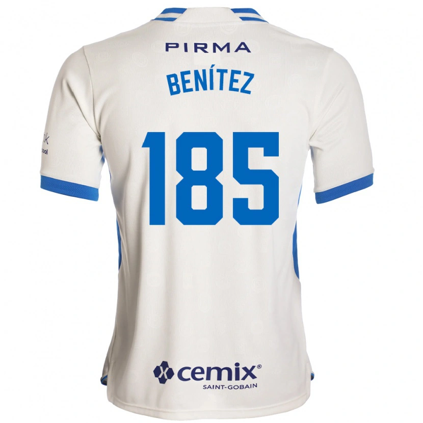 Danxen Donna Maglia Cristopher Benítez #185 Bianco Blu Rosso Kit Gara Away 2026/27 Maglietta