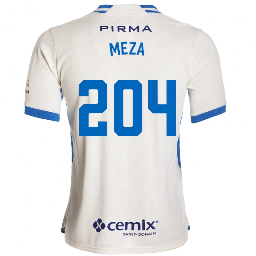 Danxen Donna Maglia Jonathan Meza #204 Bianco Blu Rosso Kit Gara Away 2026/27 Maglietta