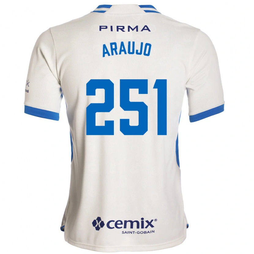 Danxen Donna Maglia Francisco Araujo #251 Bianco Blu Rosso Kit Gara Away 2026/27 Maglietta