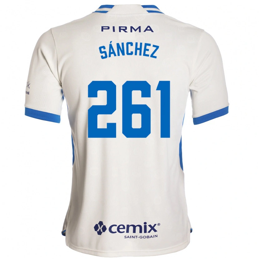 Danxen Donna Maglia Paulo Sánchez #261 Bianco Blu Rosso Kit Gara Away 2026/27 Maglietta