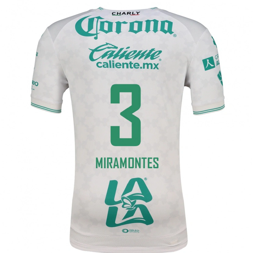 Danxen Donna Maglia Natalia Miramontes #3 Verde Chiaro Bianco Kit Gara Away 2026/27 Maglietta