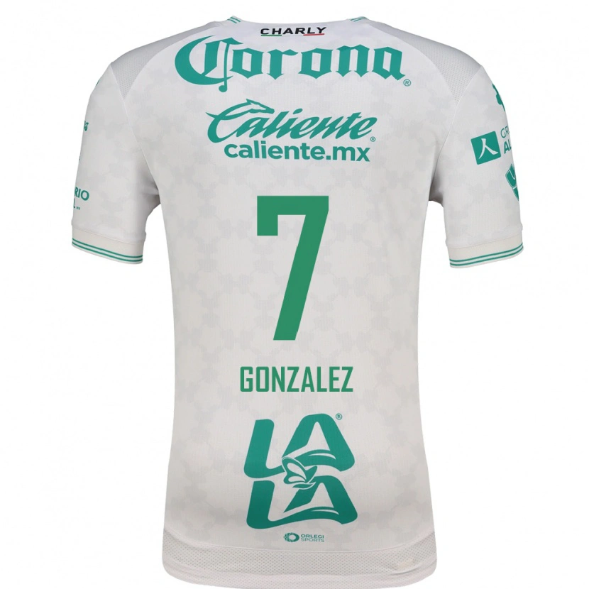 Danxen Donna Maglia Diego González #7 Verde Chiaro Bianco Kit Gara Away 2026/27 Maglietta