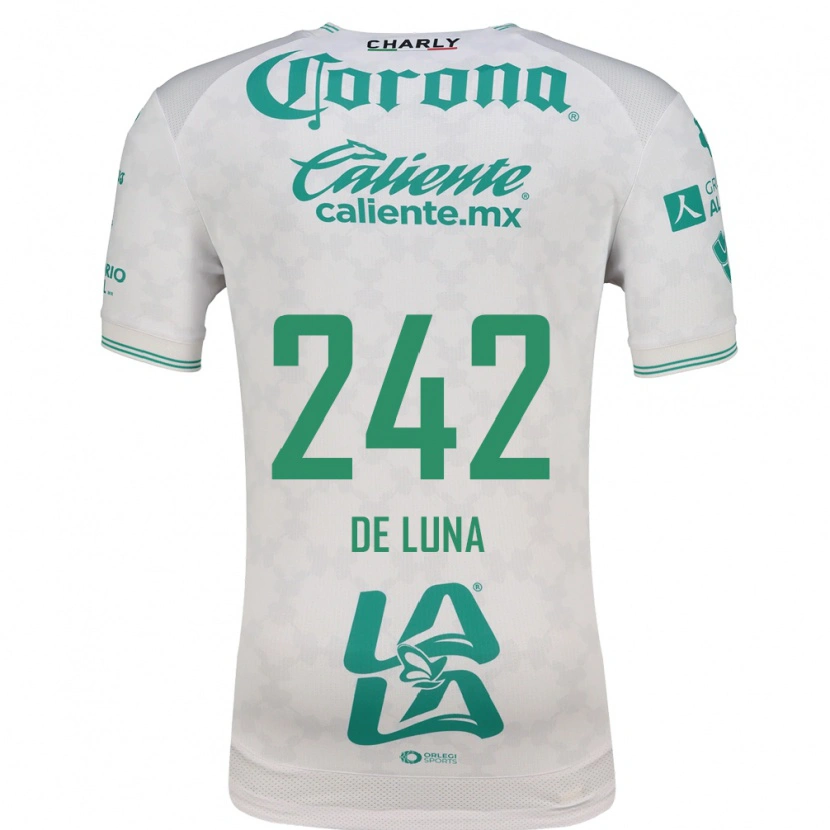 Danxen Donna Maglia Eduardo De Luna #242 Verde Chiaro Bianco Kit Gara Away 2026/27 Maglietta