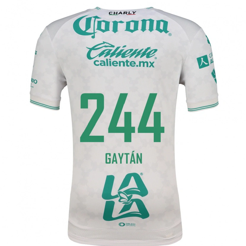 Danxen Donna Maglia Axel Gaytán #244 Verde Chiaro Bianco Kit Gara Away 2026/27 Maglietta