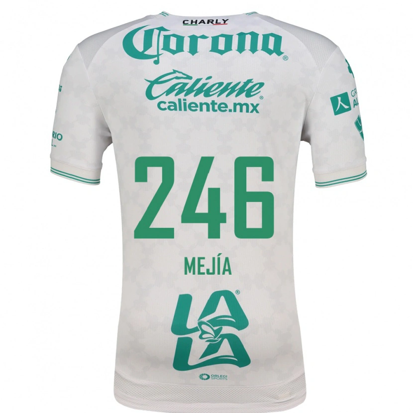 Danxen Donna Maglia Diego Mejía #246 Verde Chiaro Bianco Kit Gara Away 2026/27 Maglietta
