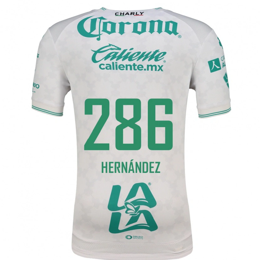 Danxen Donna Maglia Diego Hernández #286 Verde Chiaro Bianco Kit Gara Away 2026/27 Maglietta