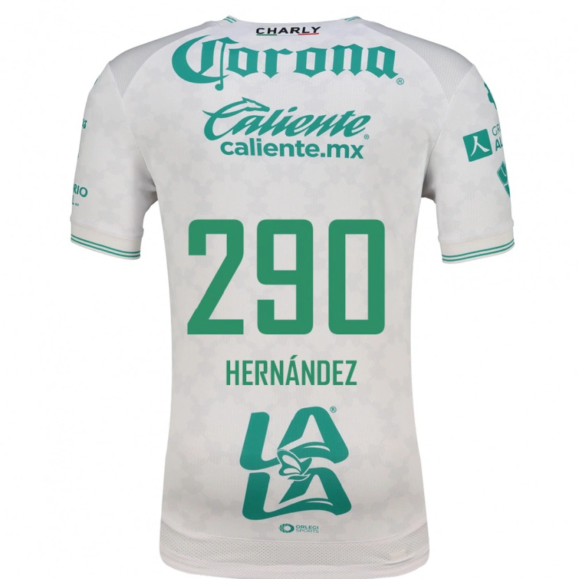 Danxen Donna Maglia Juan Hernández #290 Verde Chiaro Bianco Kit Gara Away 2026/27 Maglietta