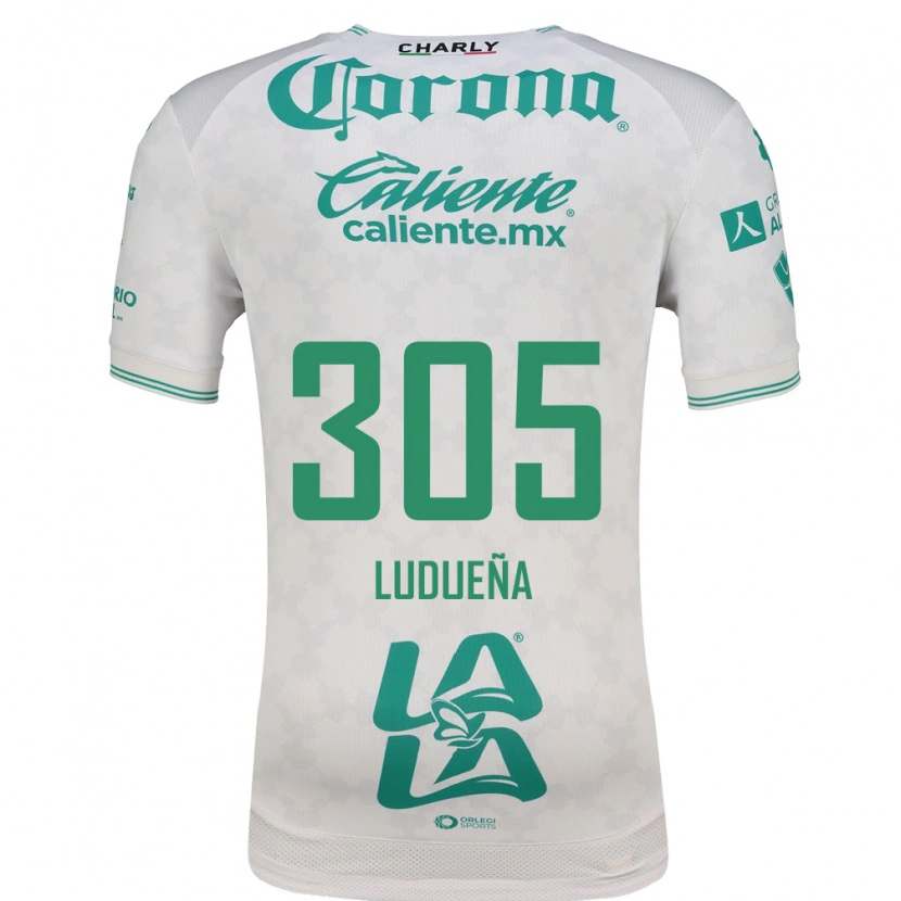 Danxen Donna Maglia Daniel Ludueña #305 Verde Chiaro Bianco Kit Gara Away 2026/27 Maglietta