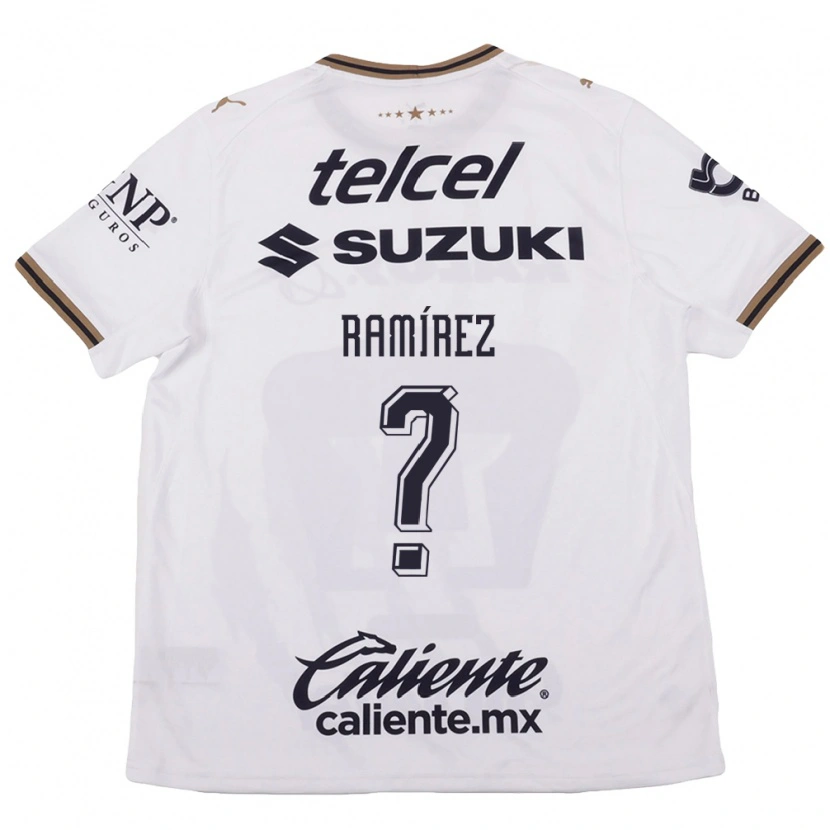 Danxen Donna Maglia Ricardo Ramírez #0 Bianco Nero Marrone Kit Gara Away 2026/27 Maglietta