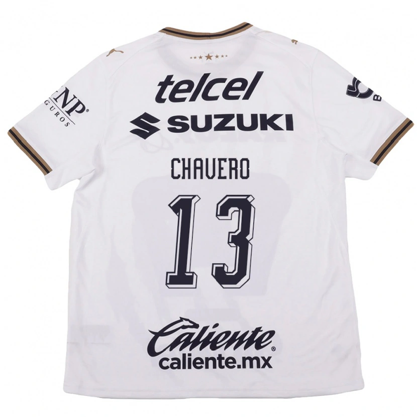 Danxen Donna Maglia Paola Chavero #13 Bianco Nero Marrone Kit Gara Away 2026/27 Maglietta