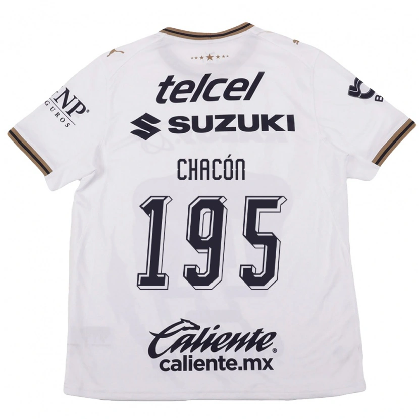 Danxen Donna Maglia Eduardo Chacón #195 Bianco Nero Marrone Kit Gara Away 2026/27 Maglietta