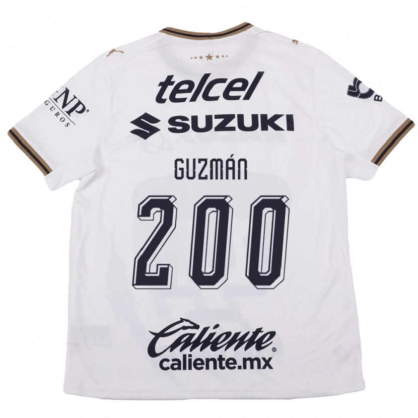 Danxen Donna Maglia Alan Guzmán #200 Bianco Nero Marrone Kit Gara Away 2026/27 Maglietta