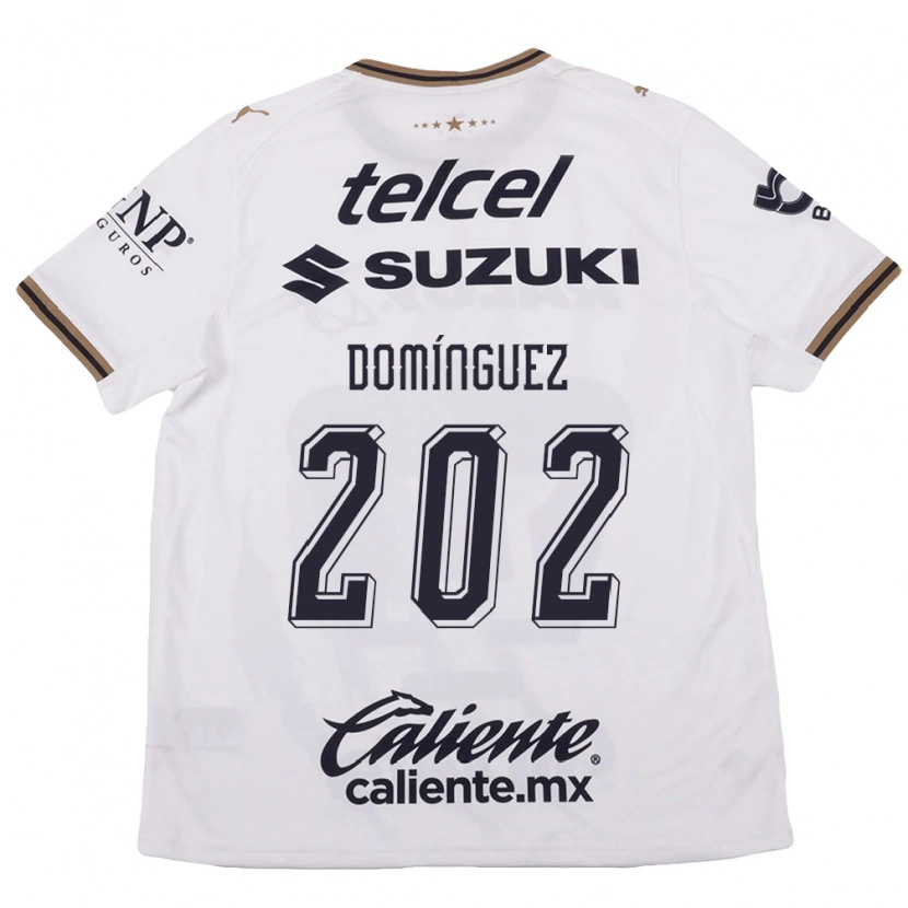 Danxen Donna Maglia Julio Domínguez #202 Bianco Nero Marrone Kit Gara Away 2026/27 Maglietta
