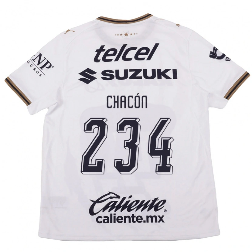 Danxen Donna Maglia Nicolás Chacón #234 Bianco Nero Marrone Kit Gara Away 2026/27 Maglietta