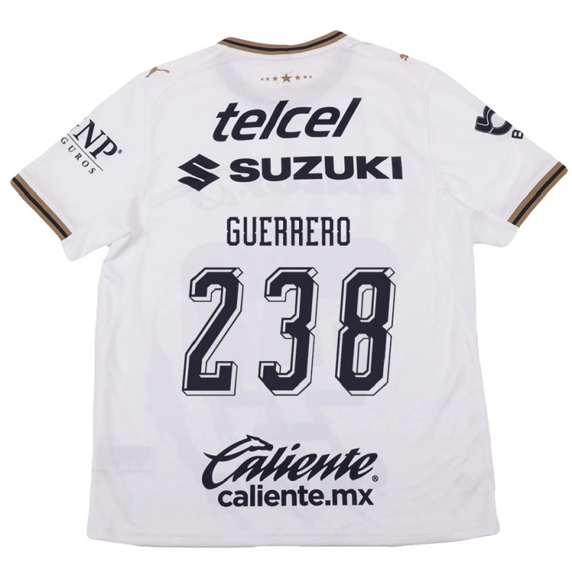 Danxen Donna Maglia André Guerrero #238 Bianco Nero Marrone Kit Gara Away 2026/27 Maglietta