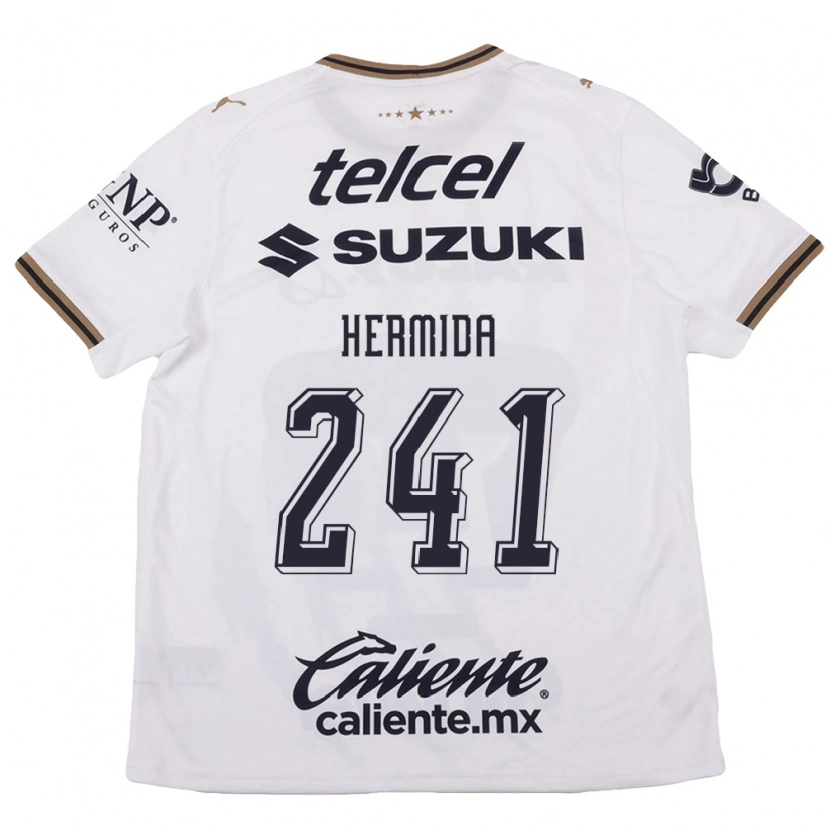 Danxen Donna Maglia Emiliano Hermida #241 Bianco Nero Marrone Kit Gara Away 2026/27 Maglietta