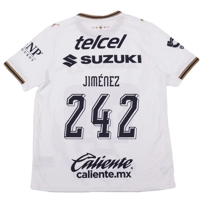 Danxen Donna Maglia Axel Jiménez #242 Bianco Nero Marrone Kit Gara Away 2026/27 Maglietta