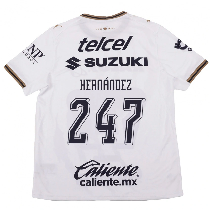 Danxen Donna Maglia Oswaldo Hernández #247 Bianco Nero Marrone Kit Gara Away 2026/27 Maglietta