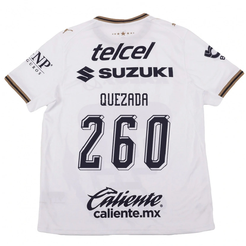 Danxen Donna Maglia Héctor Quezada #260 Bianco Nero Marrone Kit Gara Away 2026/27 Maglietta