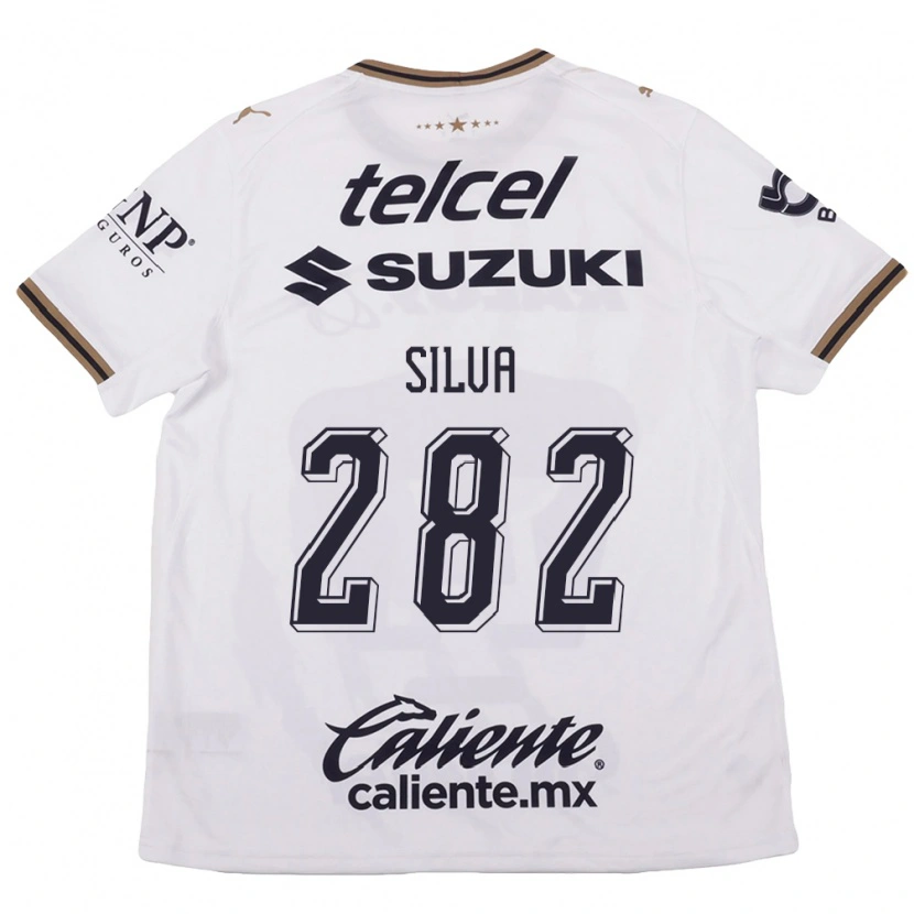 Danxen Donna Maglia Cristiano Silva #282 Bianco Nero Marrone Kit Gara Away 2026/27 Maglietta