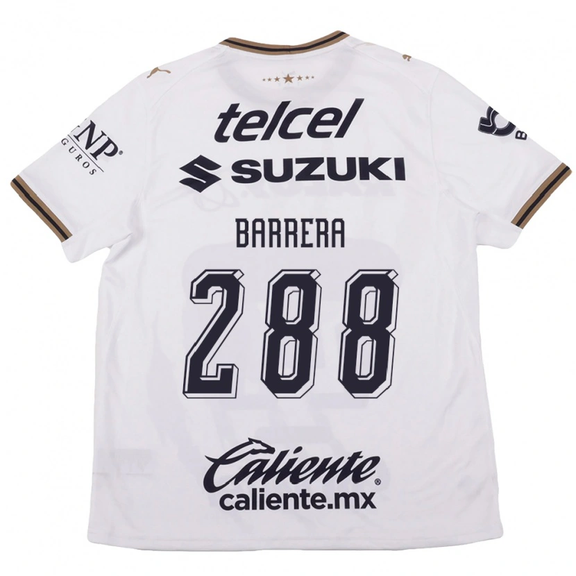 Danxen Donna Maglia Diego Barrera #288 Bianco Nero Marrone Kit Gara Away 2026/27 Maglietta