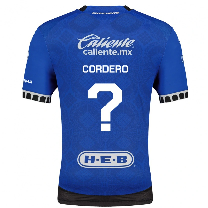 Danxen Donna Maglia Nicolás Cordero #0 Blu Reale Bianco Nero Kit Gara Away 2026/27 Maglietta