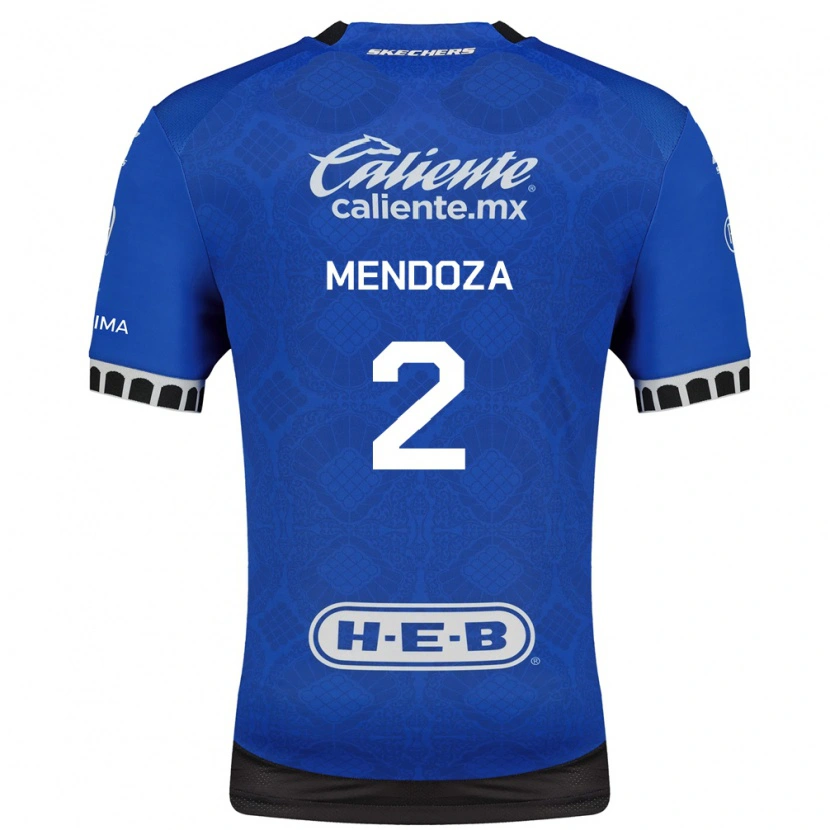 Danxen Donna Maglia Omar Mendoza #2 Blu Reale Bianco Nero Kit Gara Away 2026/27 Maglietta