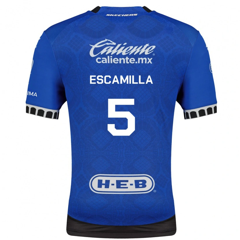 Danxen Donna Maglia Kevin Escamilla #5 Blu Reale Bianco Nero Kit Gara Away 2026/27 Maglietta