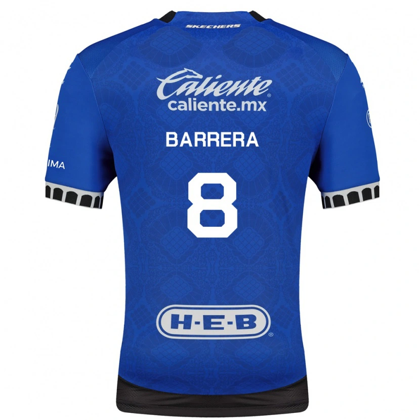 Danxen Donna Maglia Pablo Barrera #8 Blu Reale Bianco Nero Kit Gara Away 2026/27 Maglietta