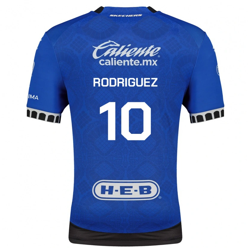 Danxen Donna Maglia Lucas Rodriguez #10 Blu Reale Bianco Nero Kit Gara Away 2026/27 Maglietta