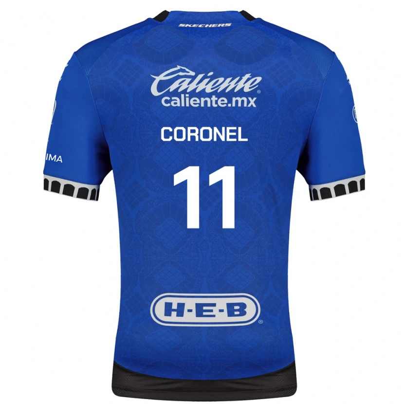 Danxen Donna Maglia Mateo Coronel #11 Blu Reale Bianco Nero Kit Gara Away 2026/27 Maglietta