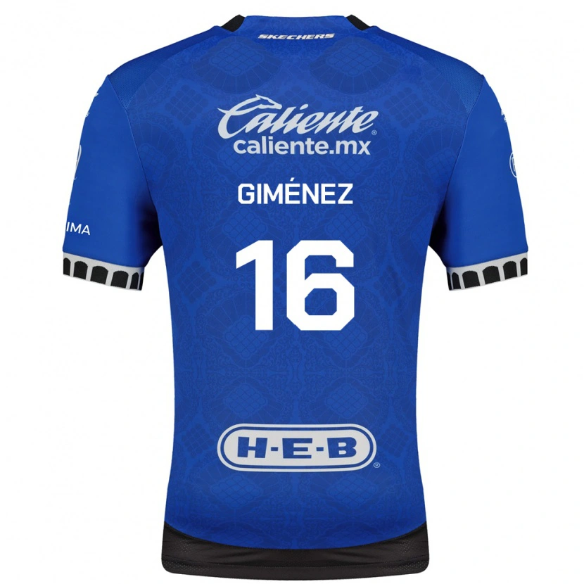 Danxen Donna Maglia Enzo Giménez #16 Blu Reale Bianco Nero Kit Gara Away 2026/27 Maglietta
