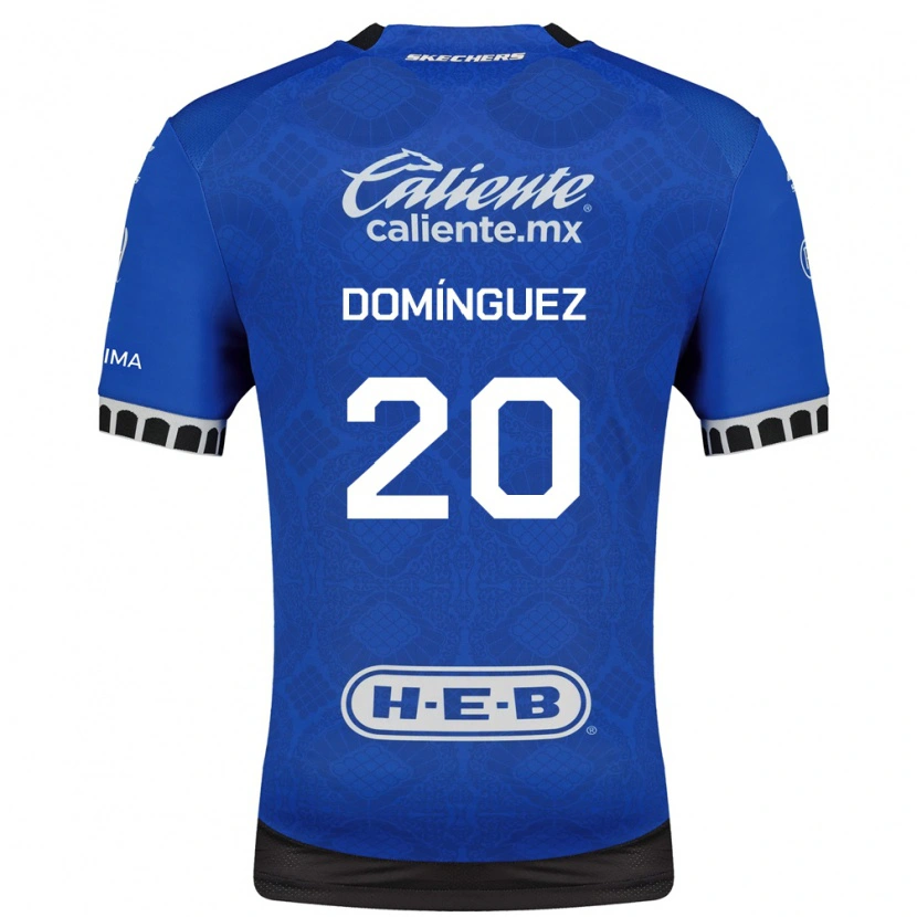 Danxen Donna Maglia Misael Dominguez #20 Blu Reale Bianco Nero Kit Gara Away 2026/27 Maglietta
