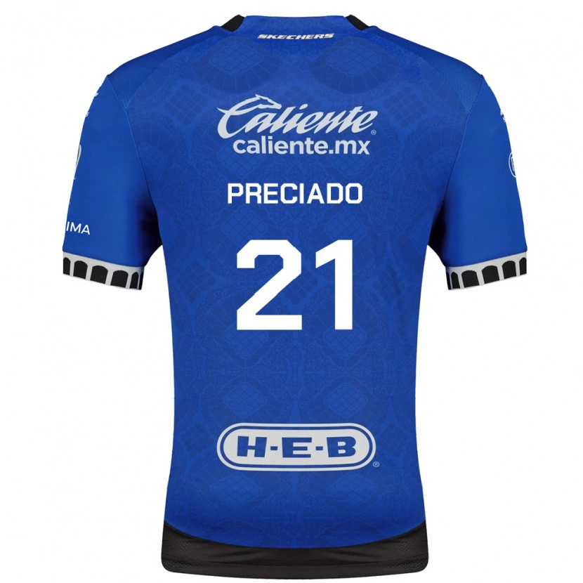 Danxen Donna Maglia Ayrton Preciado #21 Blu Reale Bianco Nero Kit Gara Away 2026/27 Maglietta