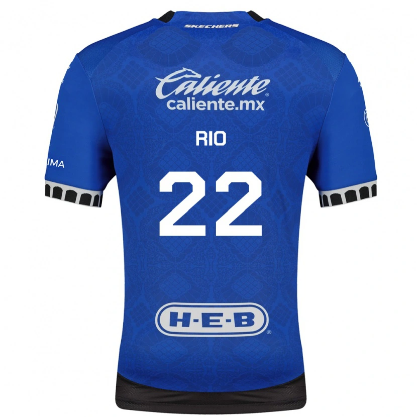 Danxen Donna Maglia Martín Rio #22 Blu Reale Bianco Nero Kit Gara Away 2026/27 Maglietta