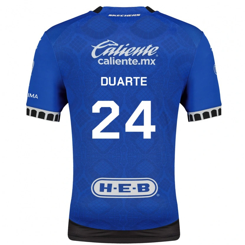 Danxen Donna Maglia Bayron Duarte #24 Blu Reale Bianco Nero Kit Gara Away 2026/27 Maglietta
