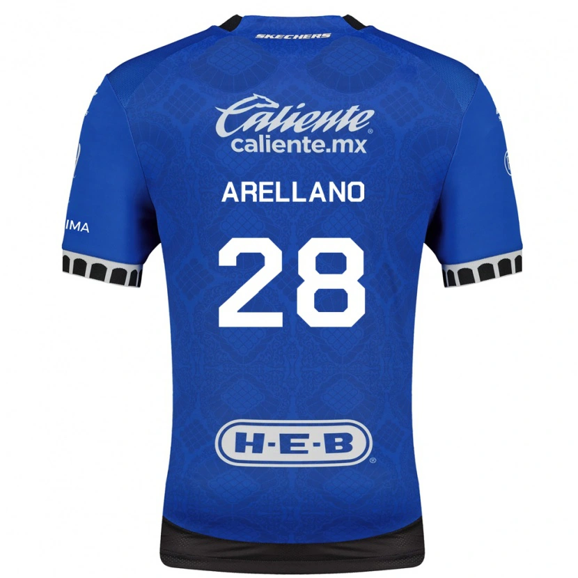Danxen Donna Maglia Jesús Arellano #28 Blu Reale Bianco Nero Kit Gara Away 2026/27 Maglietta