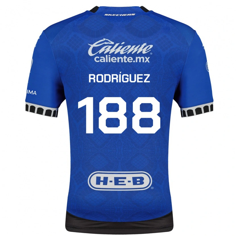 Danxen Donna Maglia Darío Rodríguez #188 Blu Reale Bianco Nero Kit Gara Away 2026/27 Maglietta