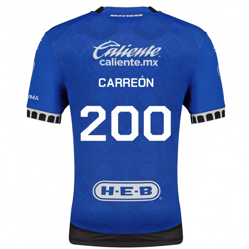 Danxen Donna Maglia Cristian Carreón #200 Blu Reale Bianco Nero Kit Gara Away 2026/27 Maglietta