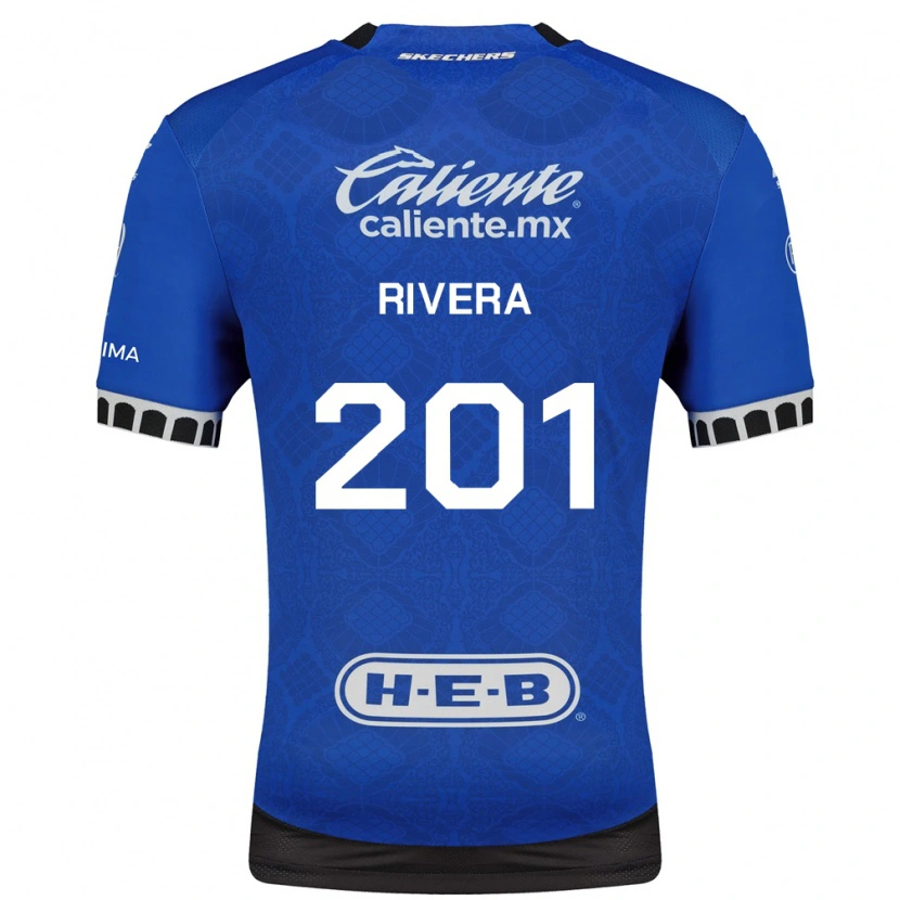 Danxen Donna Maglia Christian Rivera #201 Blu Reale Bianco Nero Kit Gara Away 2026/27 Maglietta
