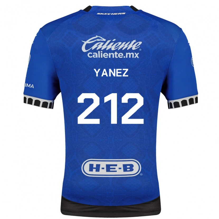 Danxen Donna Maglia Sebastián Yánez #212 Blu Reale Bianco Nero Kit Gara Away 2026/27 Maglietta