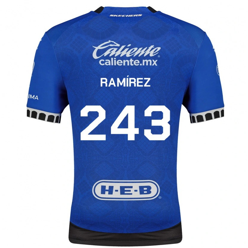 Danxen Donna Maglia Eleazar Ramírez #243 Blu Reale Bianco Nero Kit Gara Away 2026/27 Maglietta
