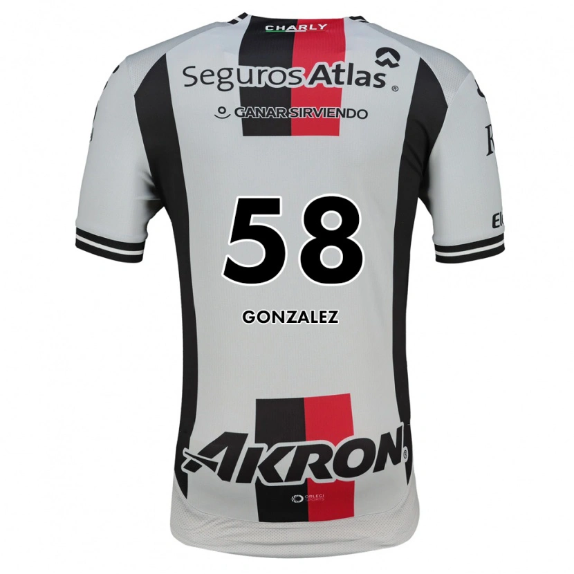 Danxen Donna Maglia Arturo González #58 Bianco Rosso Nero Kit Gara Away 2026/27 Maglietta