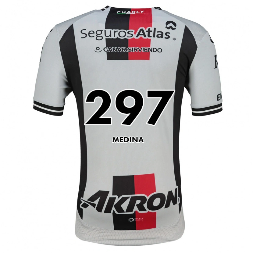 Danxen Donna Maglia Luis Medina #297 Bianco Rosso Nero Kit Gara Away 2026/27 Maglietta