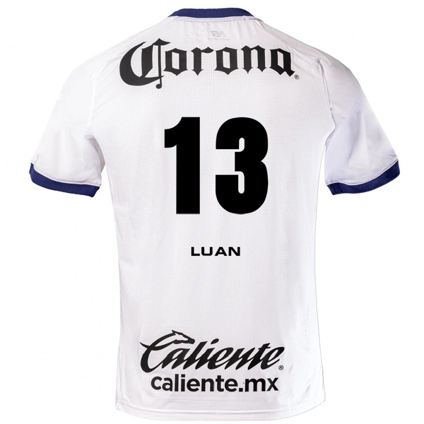 Danxen Donna Maglia Luan Garcia Teixeira #13 Bianco Blu Nero Kit Gara Away 2026/27 Maglietta