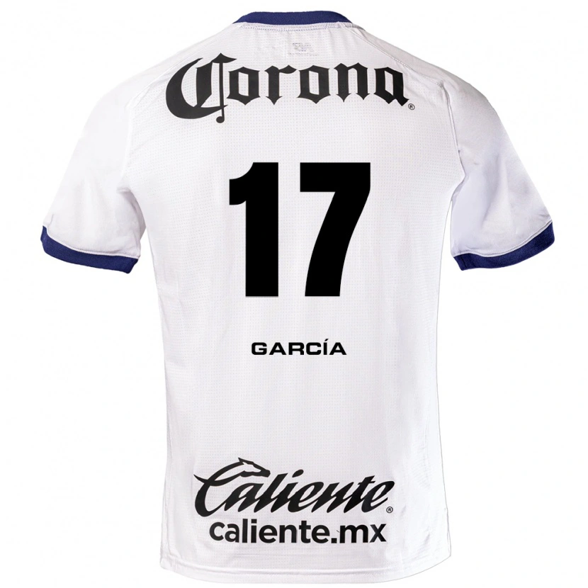 Danxen Donna Maglia Brian García #17 Bianco Blu Nero Kit Gara Away 2026/27 Maglietta