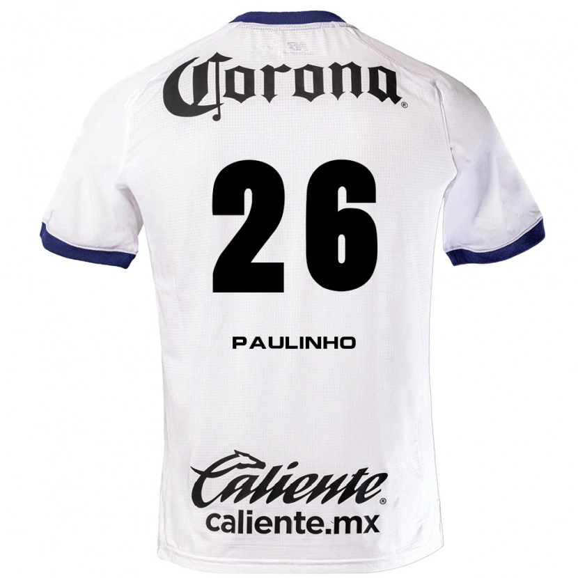 Danxen Donna Maglia Paulinho #26 Bianco Blu Nero Kit Gara Away 2026/27 Maglietta