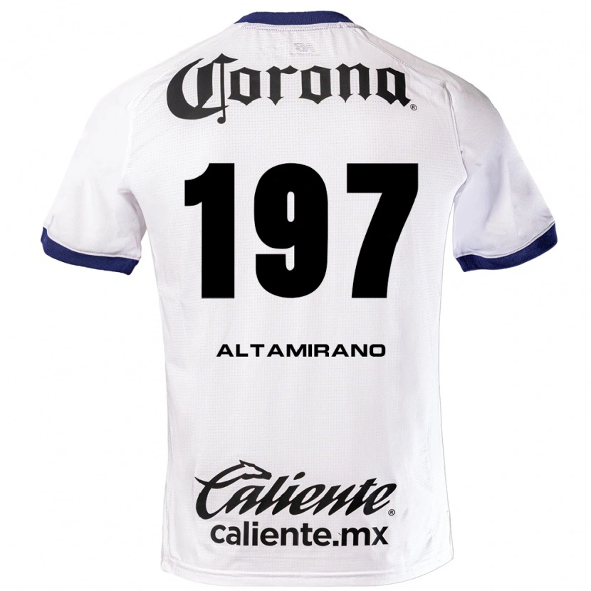 Danxen Donna Maglia Óscar Altamirano #197 Bianco Blu Nero Kit Gara Away 2026/27 Maglietta