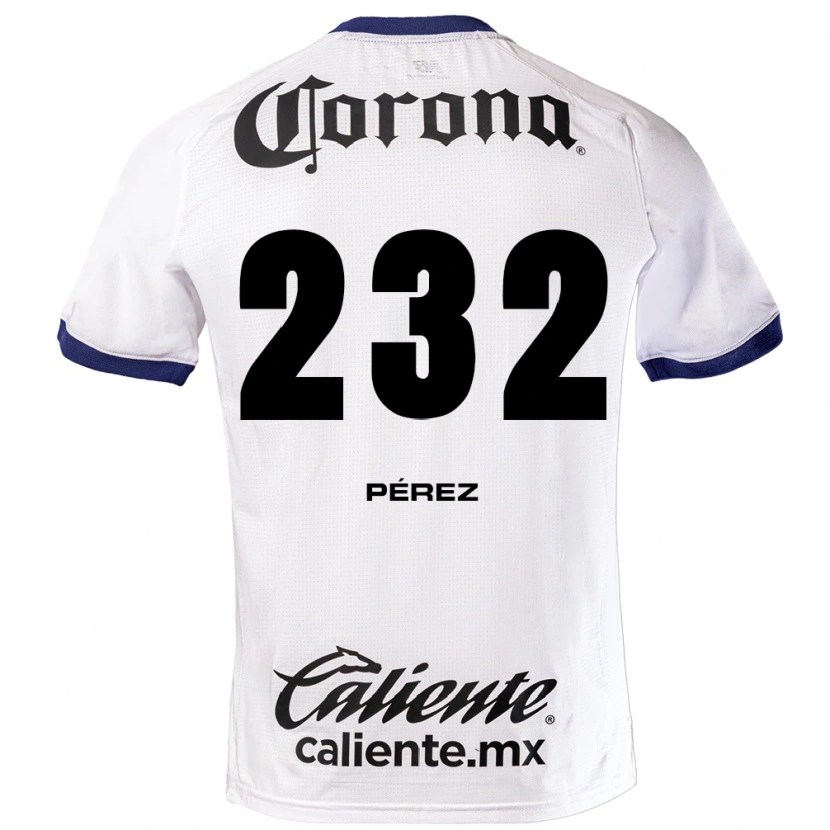 Danxen Donna Maglia Diego Pérez #232 Bianco Blu Nero Kit Gara Away 2026/27 Maglietta
