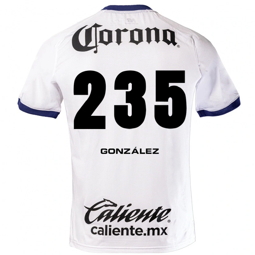 Danxen Donna Maglia Ian González #235 Bianco Blu Nero Kit Gara Away 2026/27 Maglietta